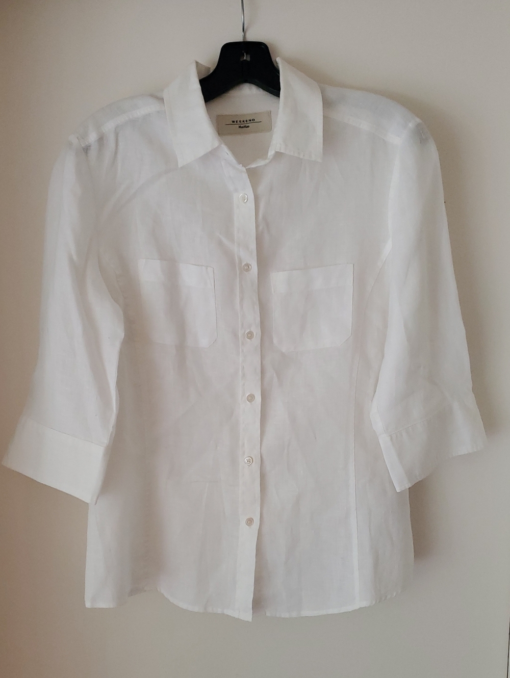 MaxMara Weekend Linen Button Down Top